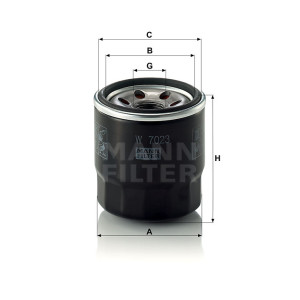 Фильтр масляный MANN-FILTER W 7023